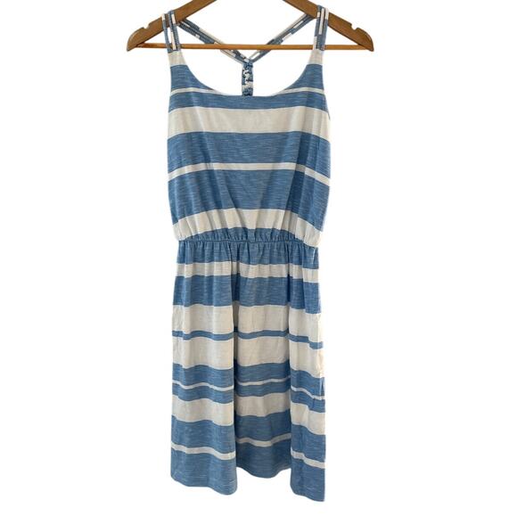 Lilly Pulitzer Lockwood Dress in Tide Blue Lazy Days Stripe Braided Back Size XS - Picture 6 of 13